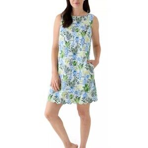 Crown & Ivy Linen Blend Shift Dress – Size 10 – Pockets - NWT